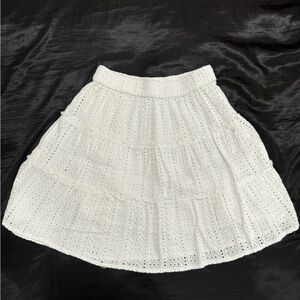 white eyelet skirt